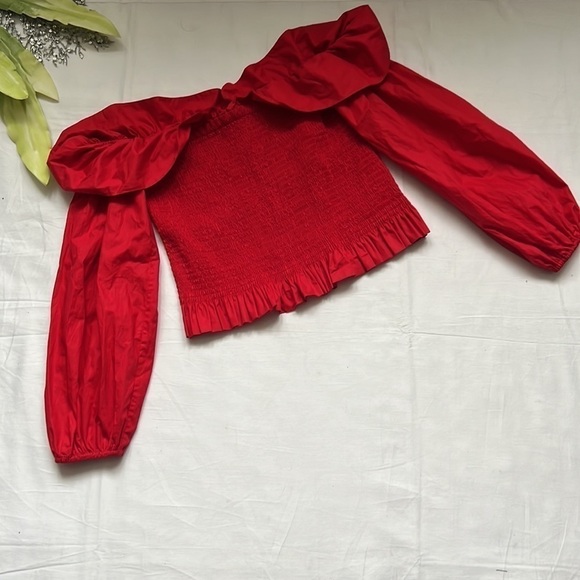 ⭐️MAJE Lenda Smocked Off-The-Shoulder Cotton Top⭐️ - Picture 5 of 11